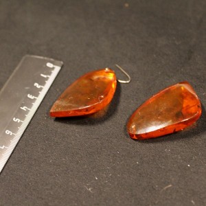 Vintage baltic amber earrings Drops